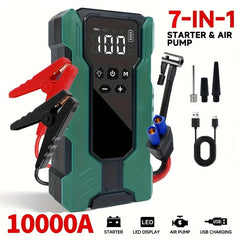 10000A Portable Jump Starter & Air Compressor (150 PSI) - 7 - in - 1 Emergency Kit - AURISTEN