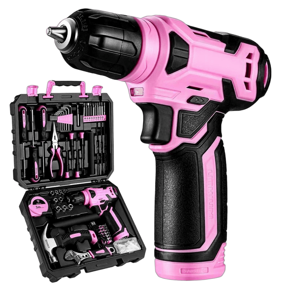 18V Cordless Drill Set – 126 - Piece Home Tool Kit With Storage Case - AURISTEN