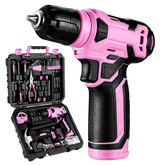 18V Cordless Drill Set – 126 - Piece Home Tool Kit With Storage Case - AURISTEN