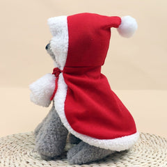 Christmas Santa Costume for Cats & Dogs – Red & White Knit Pet Outfit - AURISTEN