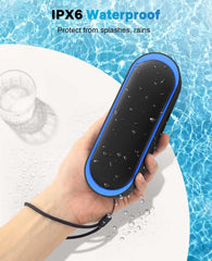 LENRUE Bluetooth Speakers, Waterproof Portable Speakers with TWS, 24 Playtime, Stereo Sound, Wireless for Home Shower Pool Beach Outdoor (Black) - AURISTEN