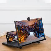 Mobile Screen Magnifying Glass Holder - Adjustable Height & Angle, Foldable Portable Design, Durable Plastic Construction, Ergonomic Grip for Comfortable Viewing - AURISTEN