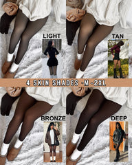 Translucent Fleece Lined Tights - AURISTEN