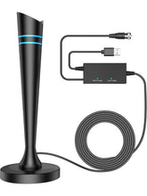 TV Antenna for Smart TV Antenna Indoor for Local Channels, Digital Antenna with Magnetic Base, Long Range Reception with Amplifier Signal Booster, 360° Strong Reception, Supports 4K 1080p HD - AURISTEN