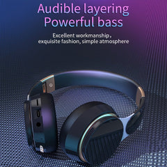 Wireless Over - Ear Headphones – Foldable Design with Mic, FM Radio, TF Card & AUX Support for Phone/PC/Travel - AURISTEN