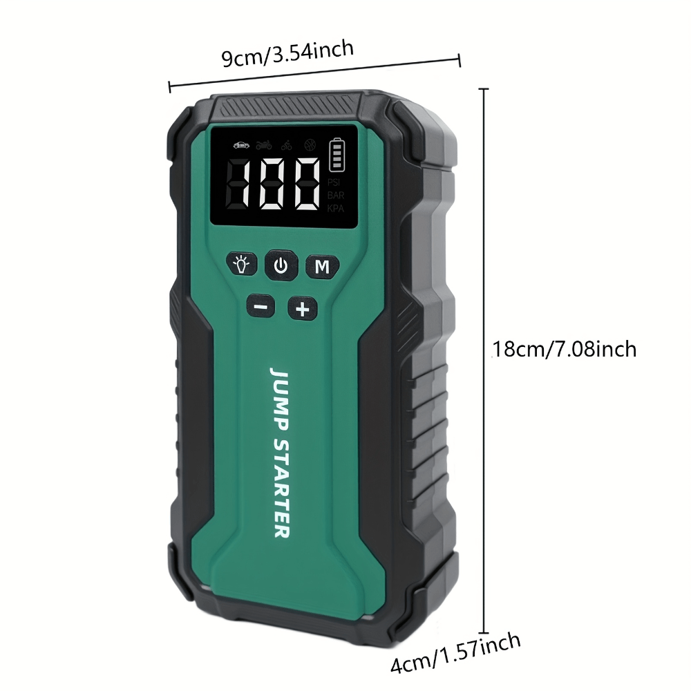 10000A Portable Jump Starter & Air Compressor (150 PSI) - 7 - in - 1 Emergency Kit - AURISTEN