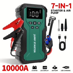 10000A Portable Jump Starter & Air Compressor (150 PSI) - 7 - in - 1 Emergency Kit - AURISTEN