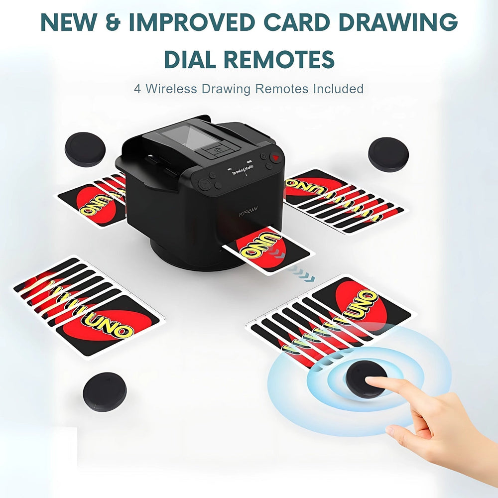 2 - in - 1 Automatic Card Shuffler & Dealer With 4 Card Drawing Remotes - AURISTEN