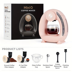 2 - iN - 1 Single Serve Coffee Maker Compatible With K Cup & Ground Coffee - AURISTEN