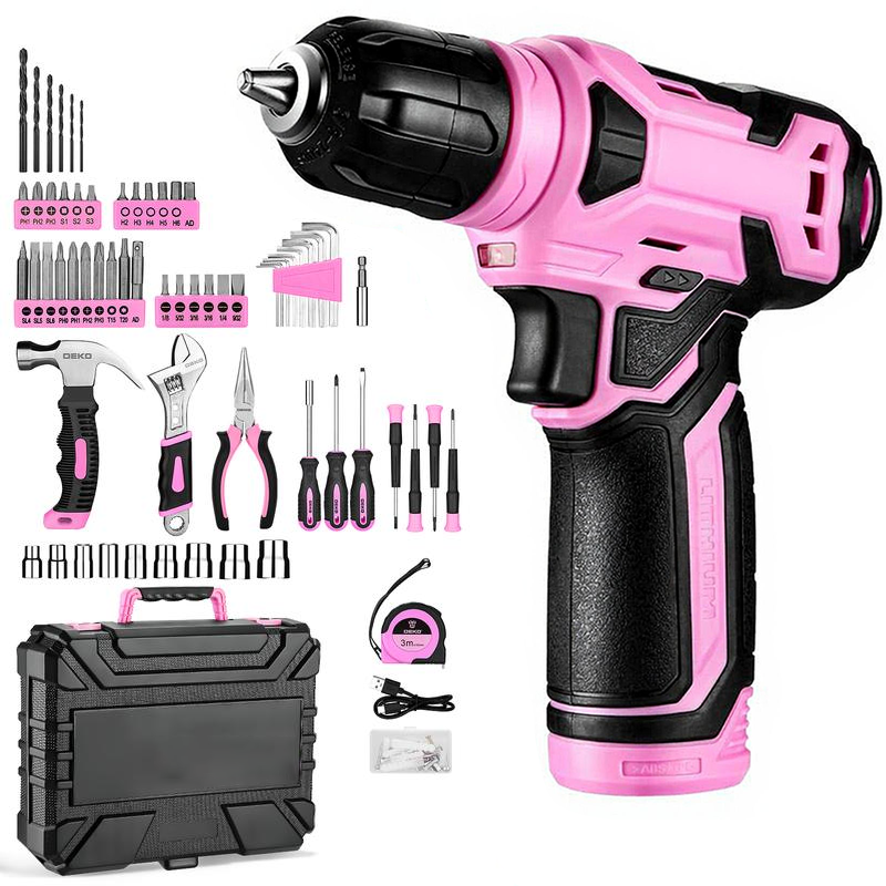 18V Cordless Drill Set – 126-Piece Home Tool Kit With Storage Case