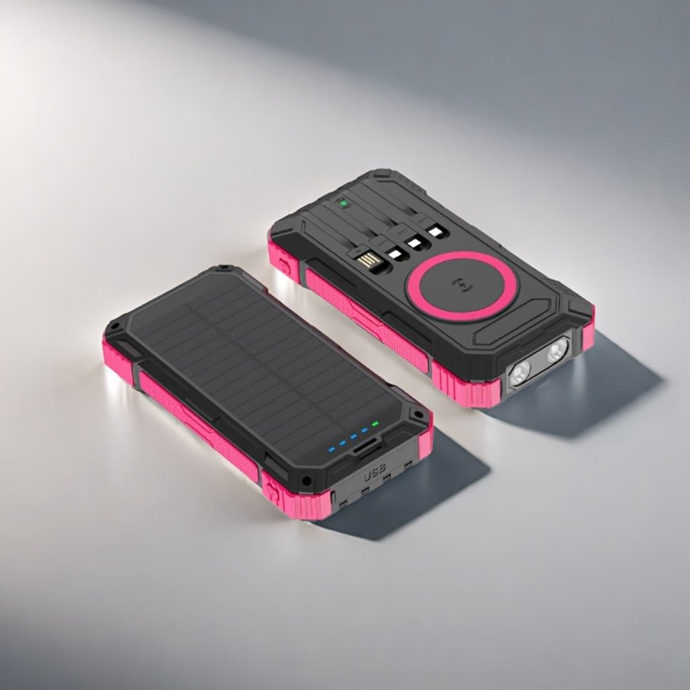 20000 mAh Solar Power Bank – Portable USB Charger for Camping & Travel - AURISTEN