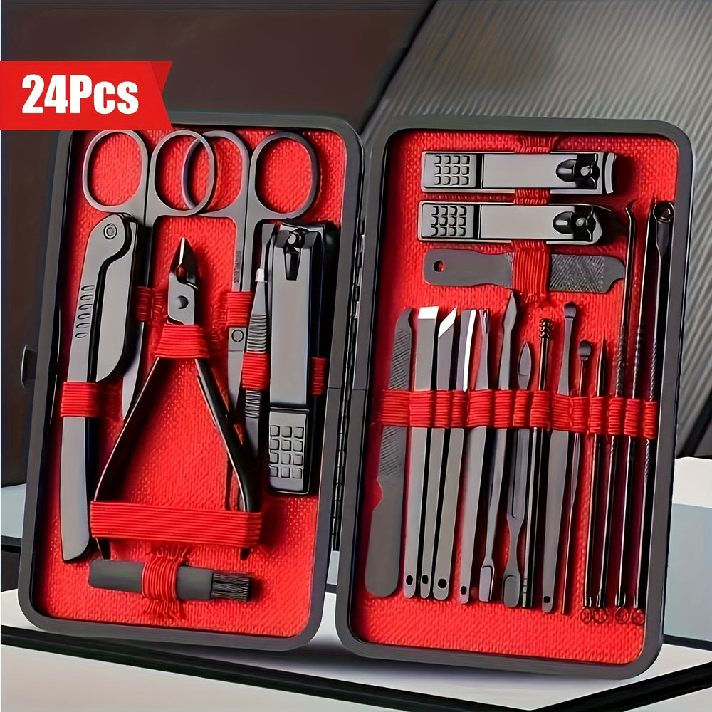 24pcs Professional Nail Clippers Kit - Razor - Sharp Blades for Precise Cutting - AURISTEN