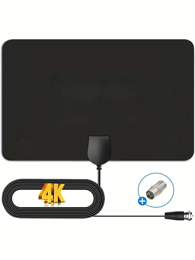 Smart Digital TV Antenna 2025 - HDTV Antenna With Super Strong Magnetic Base | Full 50 U.S. States Coverage | 360° Long-Range Reception For Local Channels