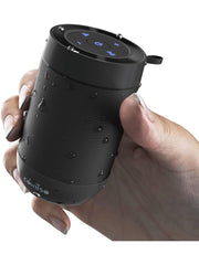 Bluetooth Speaker, Portable Bluetooth Speakers with Wireless Stereo Pairing, Built in Mic, 360° HD Sound,IP65 Waterproof Speaker,Support TF Card, for Home/Party/Outdoor/Beach, Gift For Men/Women - Black - AURISTEN