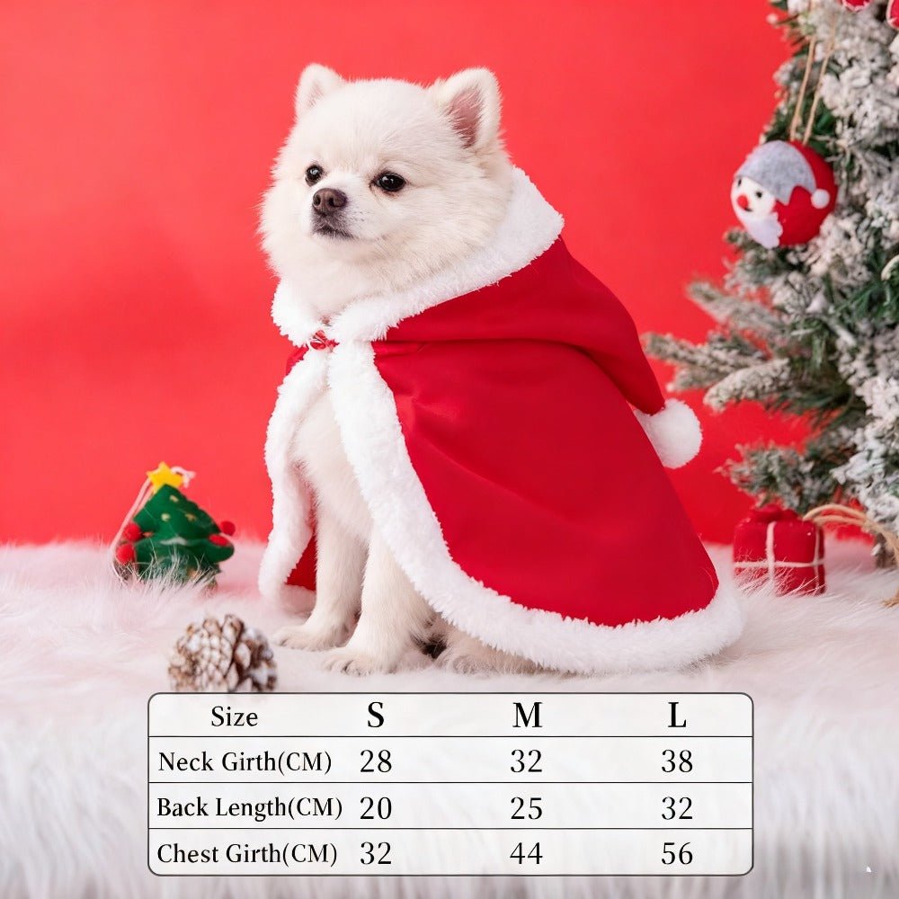 Christmas Santa Costume for Cats & Dogs – Red & White Knit Pet Outfit - AURISTEN
