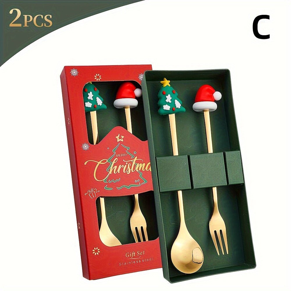 Christmas Stainless Steel Coffee Spoon Set – Ideal Holiday Gift - AURISTEN