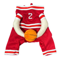 Dog Basketball Costume – No.2 Jersey Cartoon Outfit for Small & Medium Dogs - AURISTEN