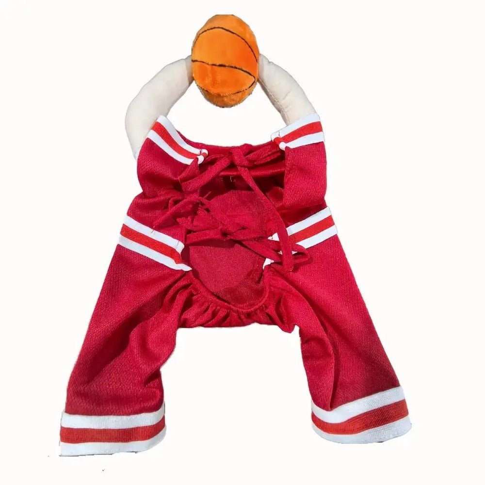 Dog Basketball Costume – No.2 Jersey Cartoon Outfit for Small & Medium Dogs - AURISTEN