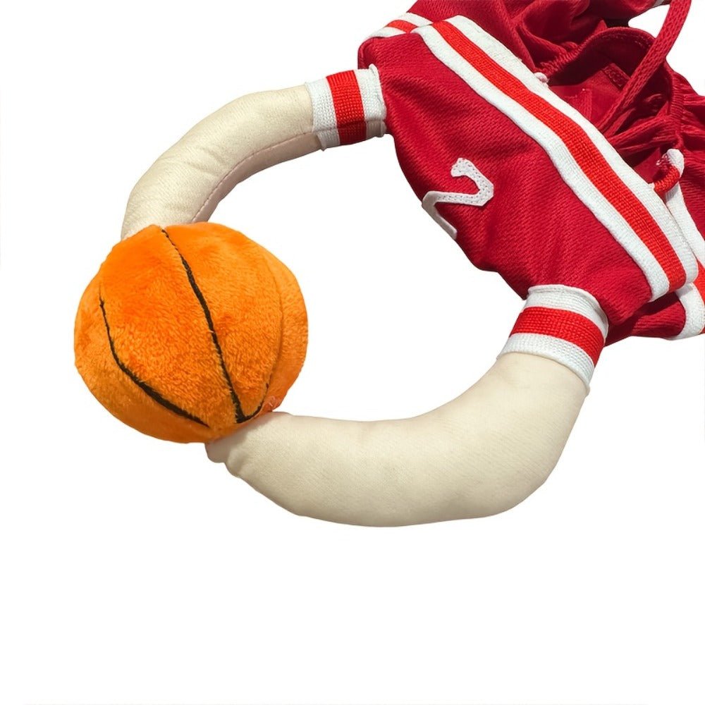 Dog Basketball Costume – No.2 Jersey Cartoon Outfit for Small & Medium Dogs - AURISTEN