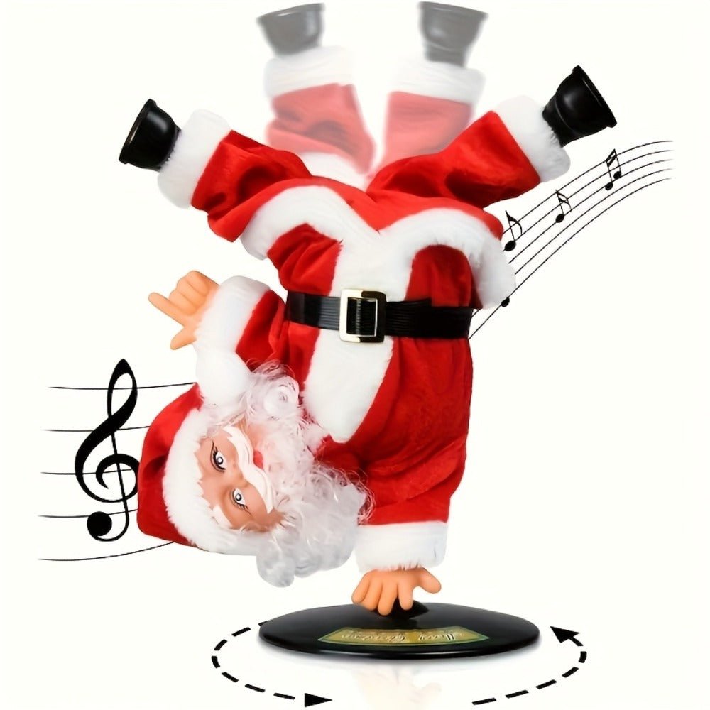 Electric Musical Santa Figurine – Wiggling Battery - Powered Christmas Decoration - AURISTEN