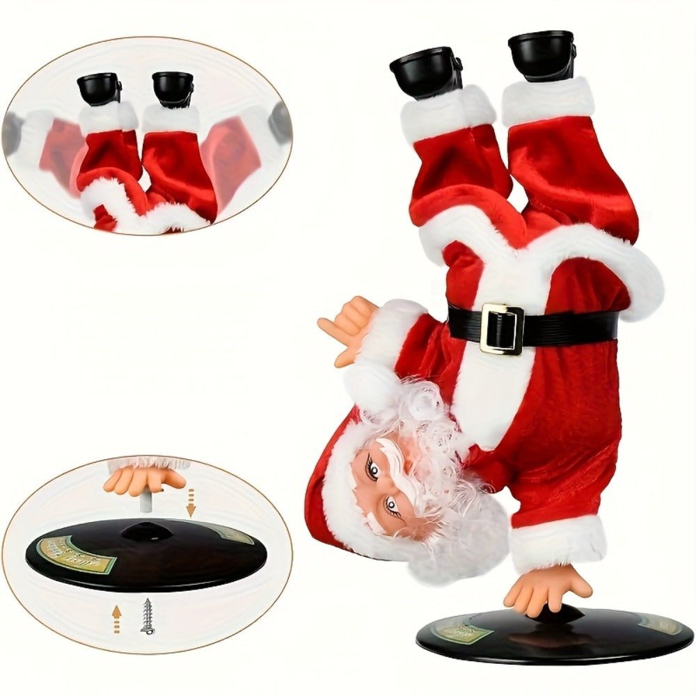 Electric Musical Santa Figurine – Wiggling Battery - Powered Christmas Decoration - AURISTEN