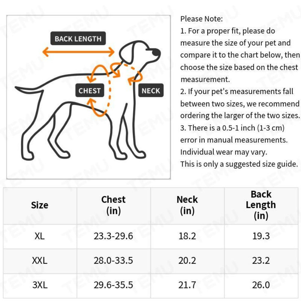 Extra - Large Dog Santa Costume – Soft, Durable & Easy Snap - On – Christmas Outfit for Pets - AURISTEN