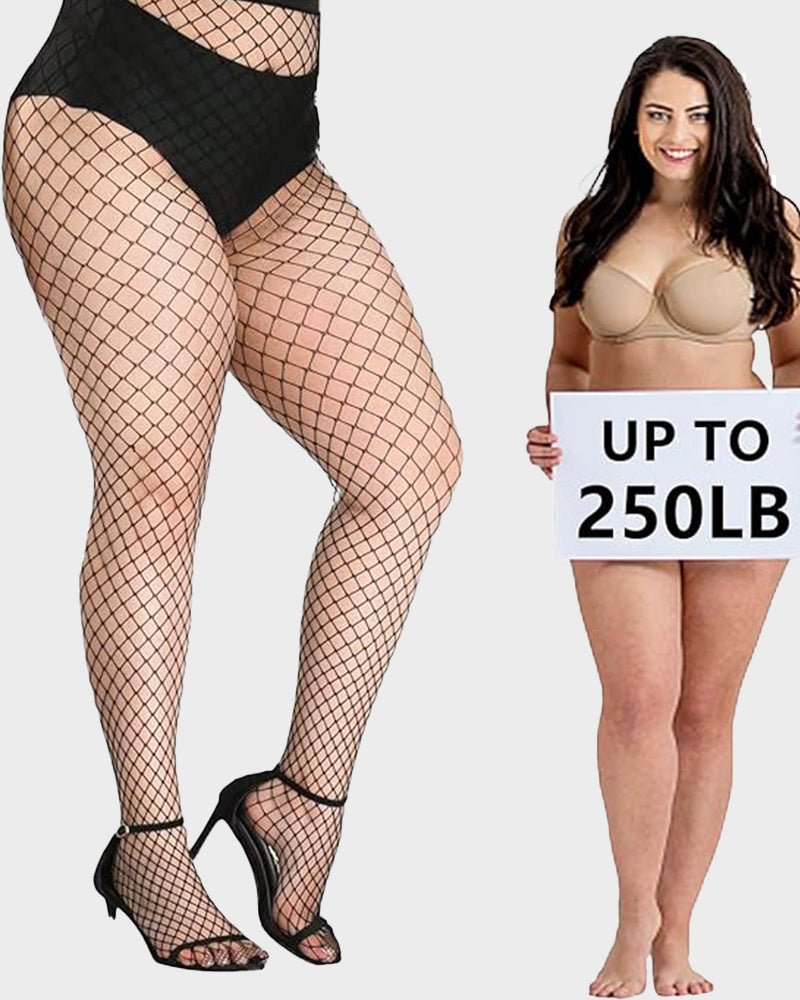 High - Waist Classic Fishnet Pantyhose – 4 Mesh Styles - AURISTEN