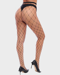 High - Waist Classic Fishnet Pantyhose – 4 Mesh Styles - AURISTEN