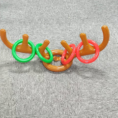 Inflatable Reindeer Antler Toss Game – Backyard Family Interactive Set - AURISTEN