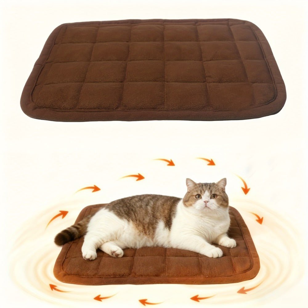 Self - Warming Cat & Pet Bed Pad – Soft, Washable, Indoor/Outdoor Use - AURISTEN