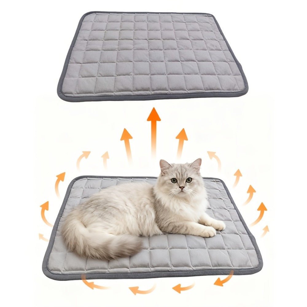 Self - Warming Cat & Pet Bed Pad – Soft, Washable, Indoor/Outdoor Use - AURISTEN
