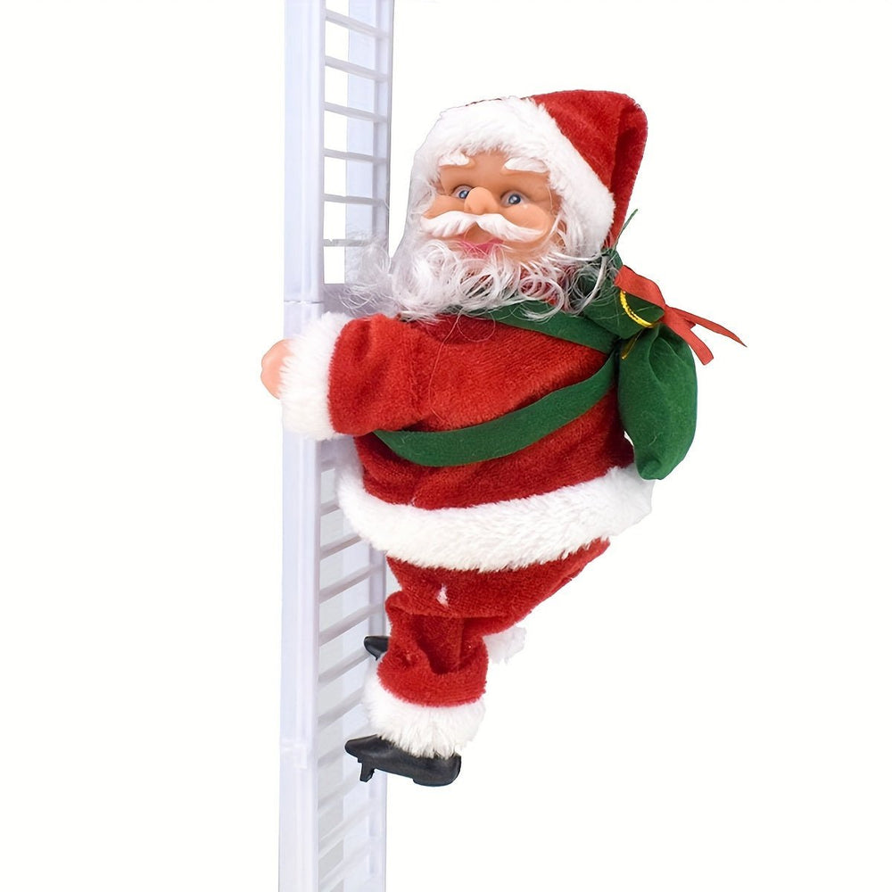 Singing Moving Santa Climbing Decoration – Musical Christmas Tree Ornament - AURISTEN