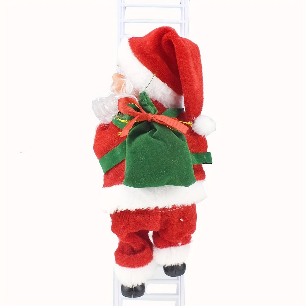Singing Moving Santa Climbing Decoration – Musical Christmas Tree Ornament - AURISTEN