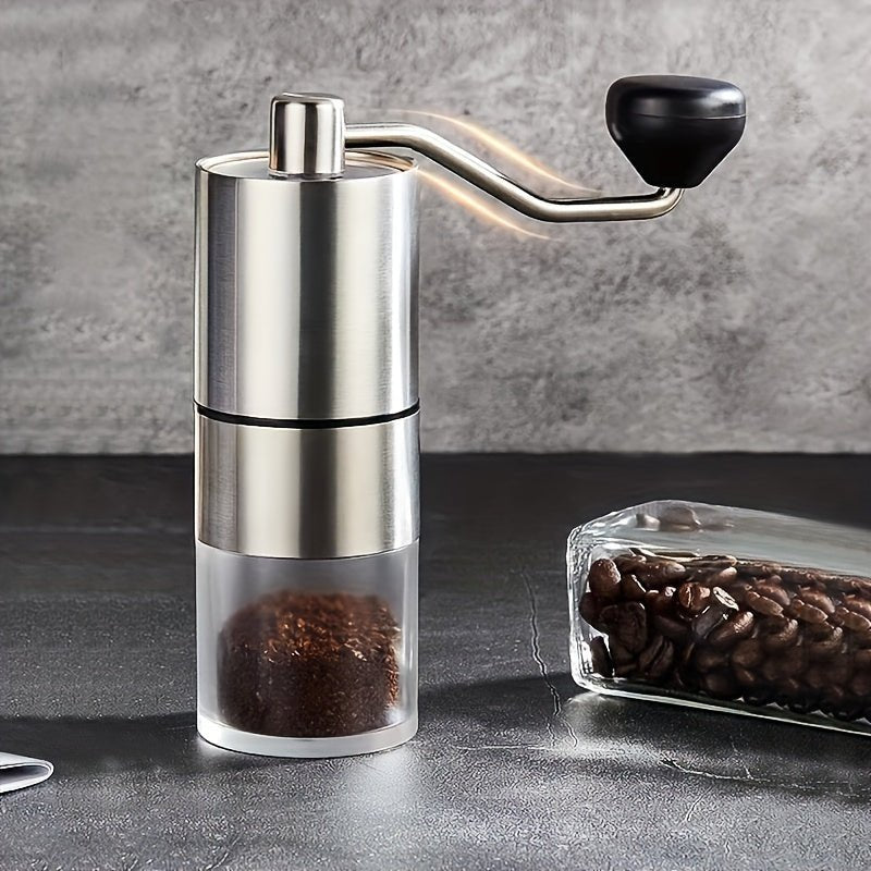 Stainless Steel Manual Coffee Grinder with Conical Burr - Perfect for Camping - AURISTEN