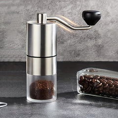 Stainless Steel Manual Coffee Grinder with Conical Burr - Perfect for Camping - AURISTEN