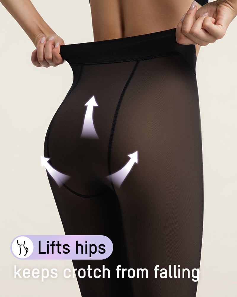 Translucent Fleece Lined Tights - AURISTEN