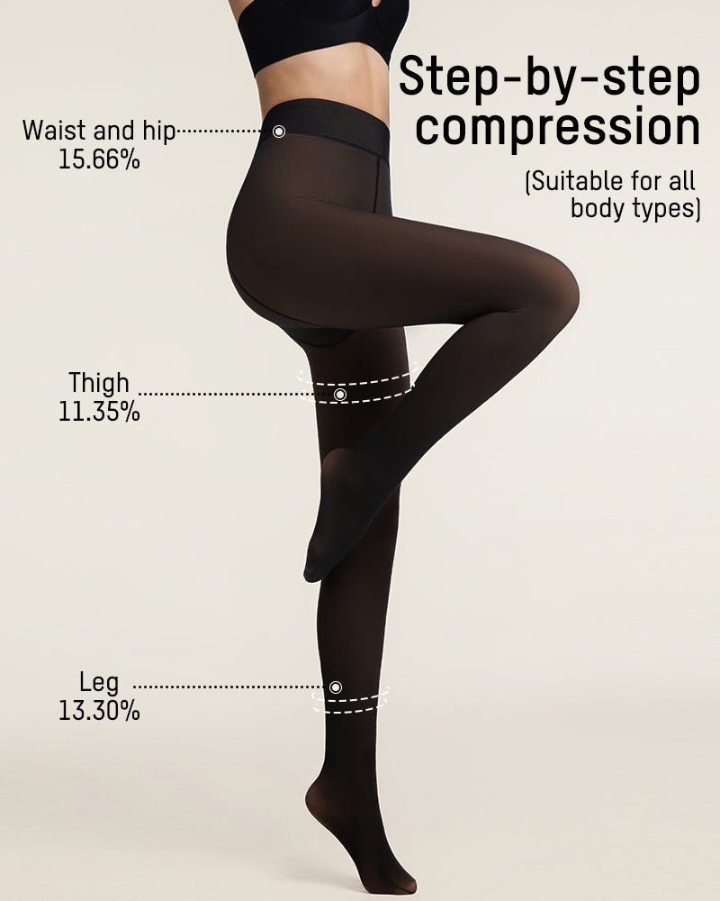 Translucent Fleece Lined Tights - AURISTEN