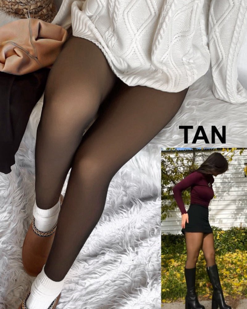 Translucent Fleece Lined Tights - AURISTEN