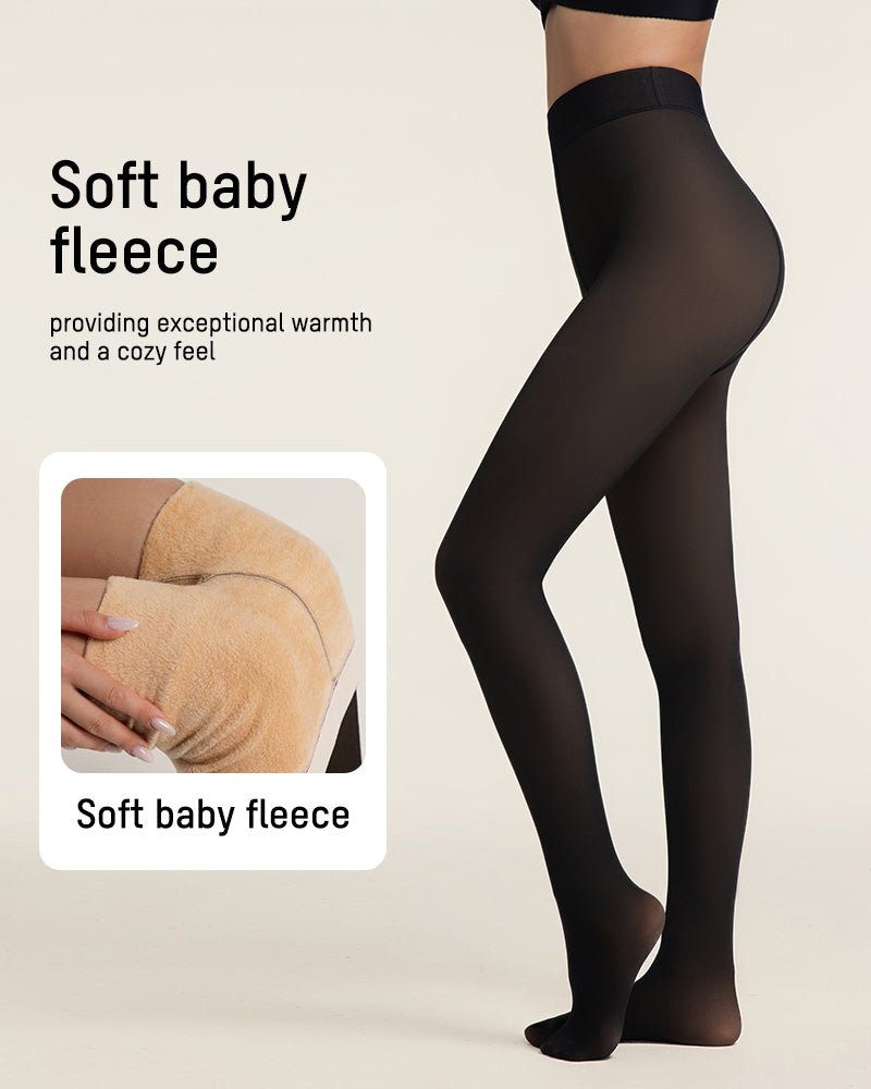 Translucent Fleece Lined Tights - AURISTEN