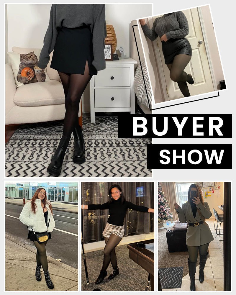 Translucent Fleece Lined Tights - AURISTEN