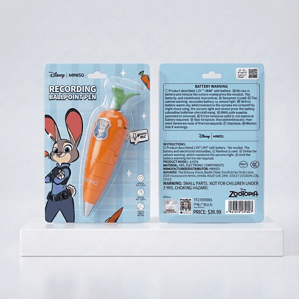 Zootopia – Judy’s Carrot Recorder Pen, MINISO × Disney Collaboration - AURISTEN